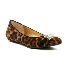 elaine turner liz cheetah print ballet flat